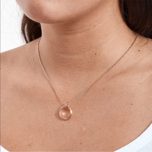 Dear Ava Sister of the Bride Gift Necklace: Sister Wedding Gift Rose Gold Plated - Picture 3 of 5